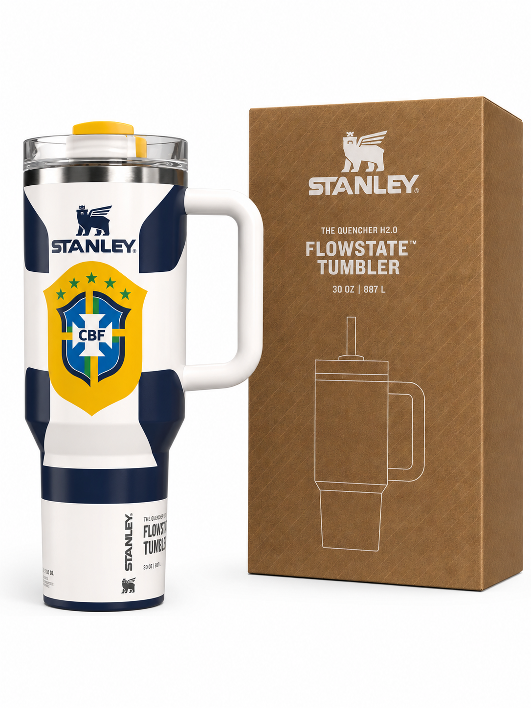 stanley world cup 2026 Brazil Tumbler With Handle