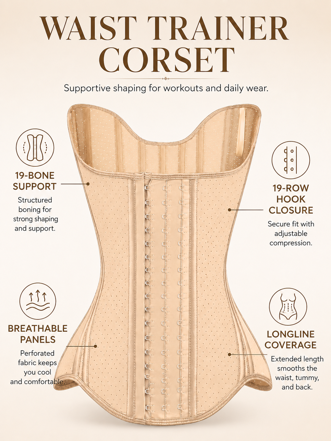 Women’s Latex Waist Trainer Corset