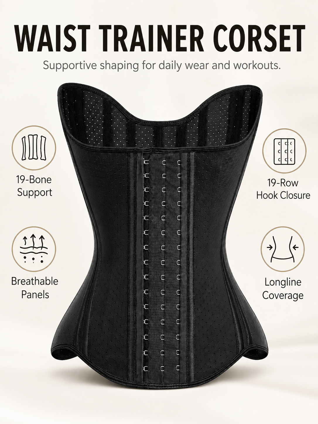 Women’s Latex Waist Trainer Corset