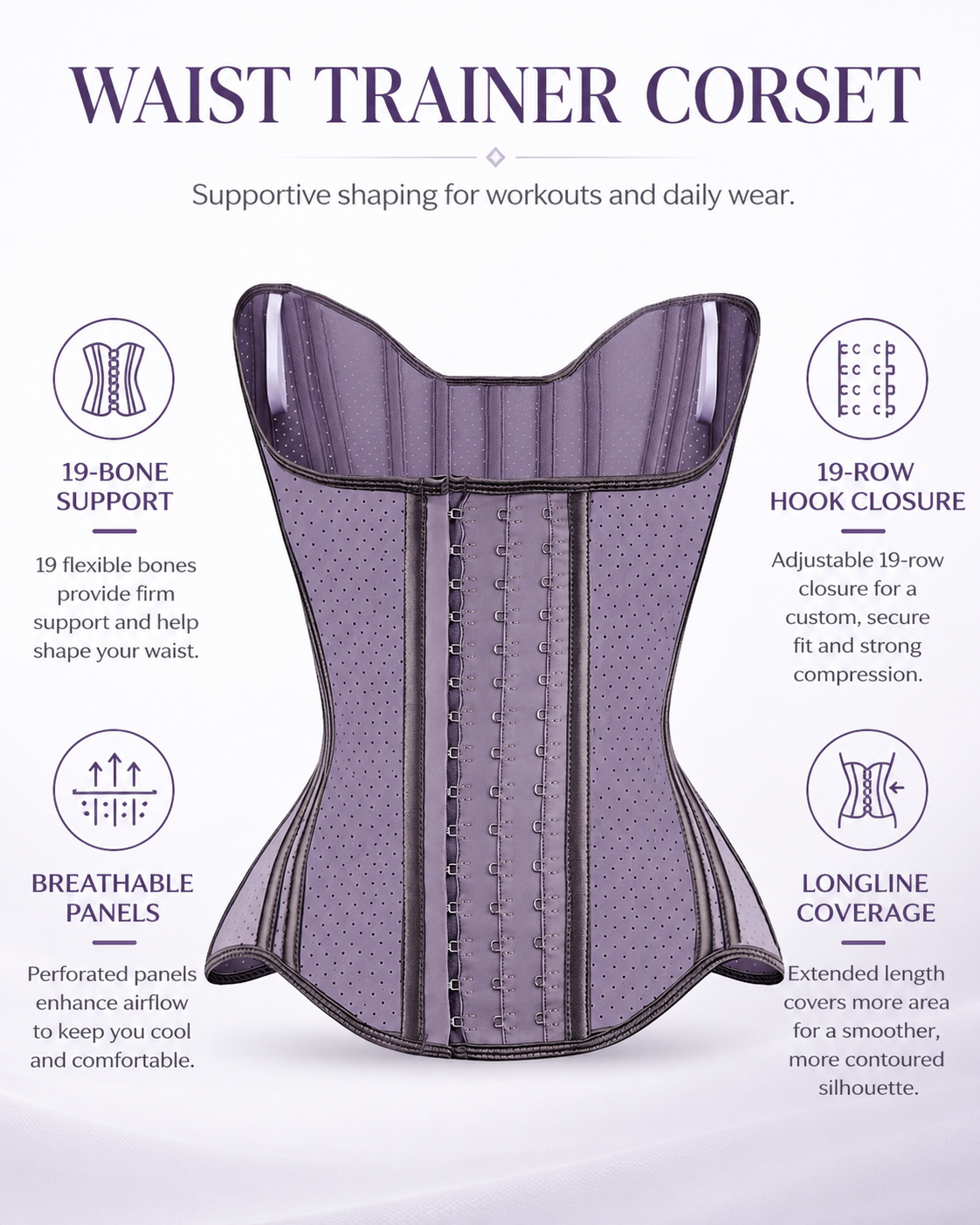 Women’s Latex Waist Trainer Corset