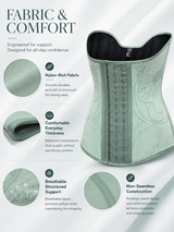 Women’s Waist Trainer Corset with Built-In Boning