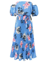 Floral Off-Shoulder Midi Dress - View 6 | Lwiis