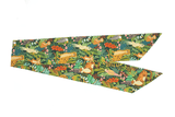 Printed fabric headband with animal and botanical pattern and adjustable wire - View 6 | Lwiis