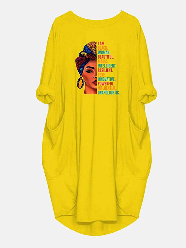 graphic print t-shirt dress - View 9 | Lwiis