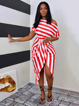 One shoulder ruched midi dress - View 7 | Lwiis