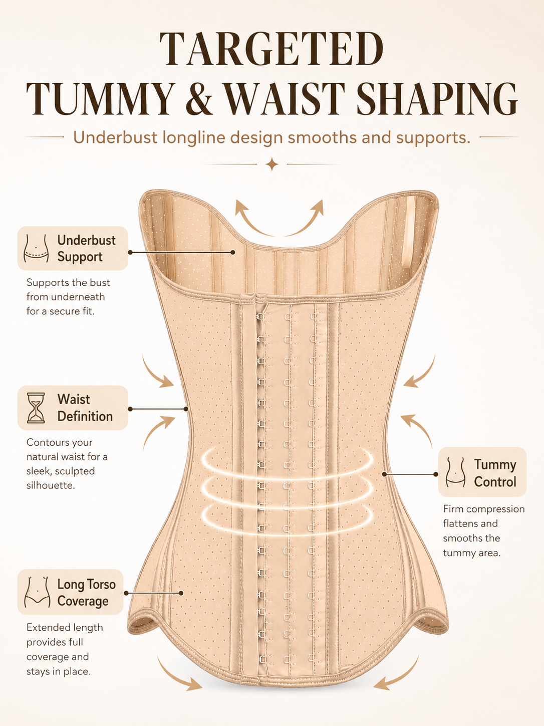 Women’s Latex Waist Trainer Corset