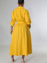 Solid button-down shirt dress - View 6 | Lwiis