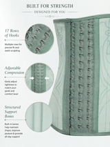 Women’s Waist Trainer Corset with Built-In Boning