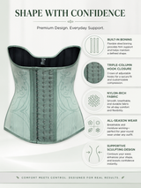 Women’s Waist Trainer Corset with Built-In Boning