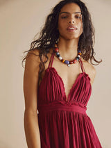 Halter neck mini dress with tiered skirt - View 13 | Lwiis