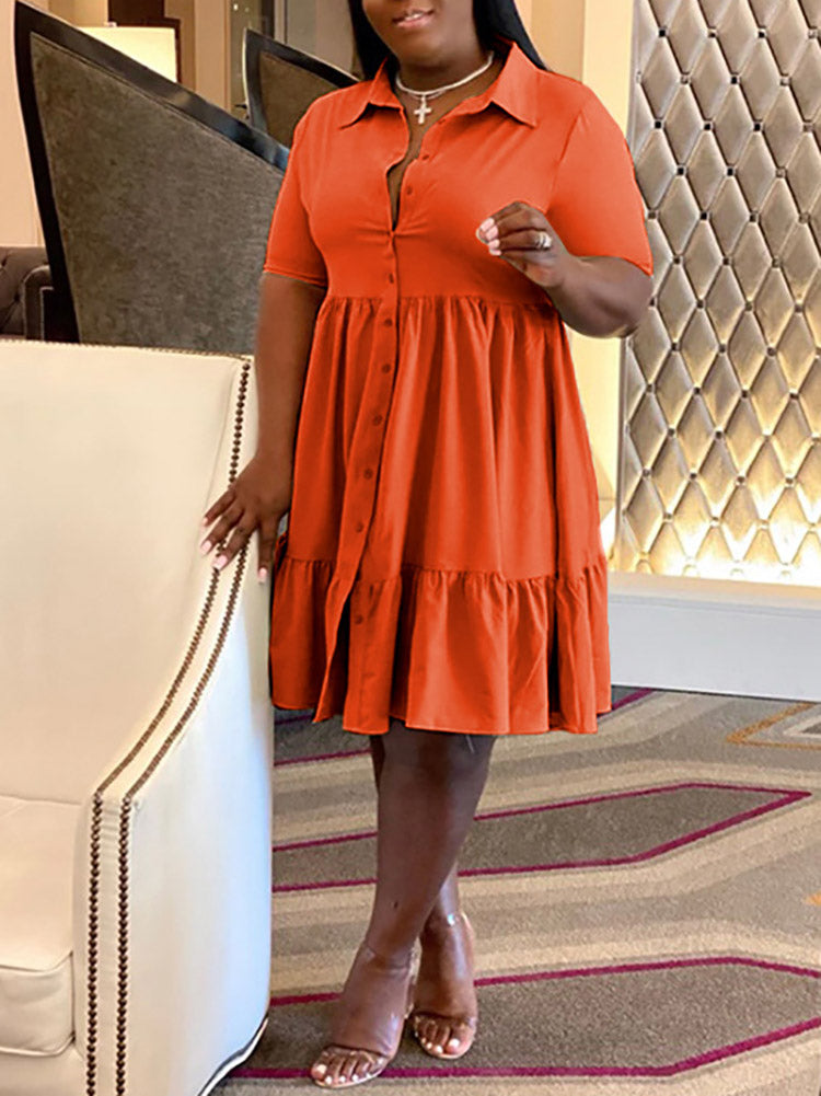 Button Down Shirt Dress - View 16 | Lwiis