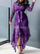 Lace Mermaid Maxi Dress - View 11 | Lwiis