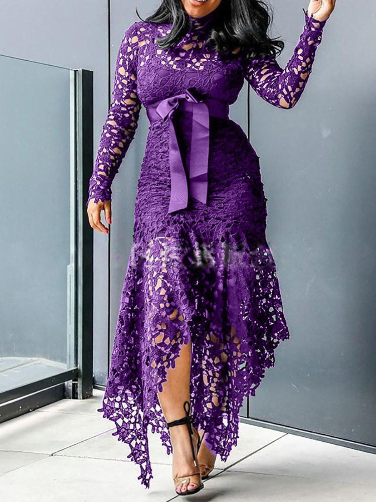 Lace Mermaid Maxi Dress - View 11 | Lwiis