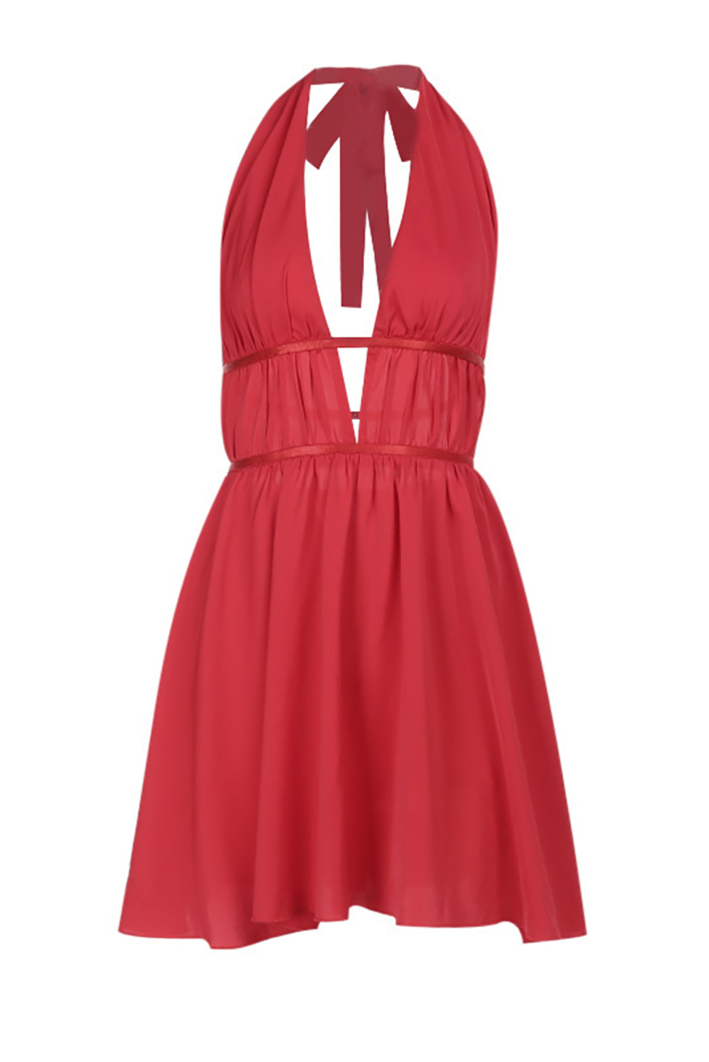 Mini halter dress with open back - View 7 | Lwiis