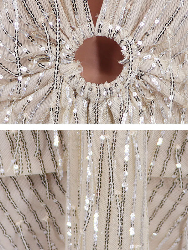 Sequin fringe party dress - View 7 | Lwiis