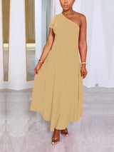 one shoulder midi dress - View 13 | Lwiis