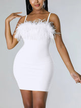 Rhinestone fringe mini dress - View 8 | Lwiis