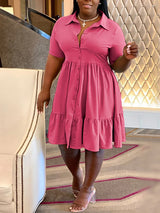Button Down Shirt Dress - View 20 | Lwiis