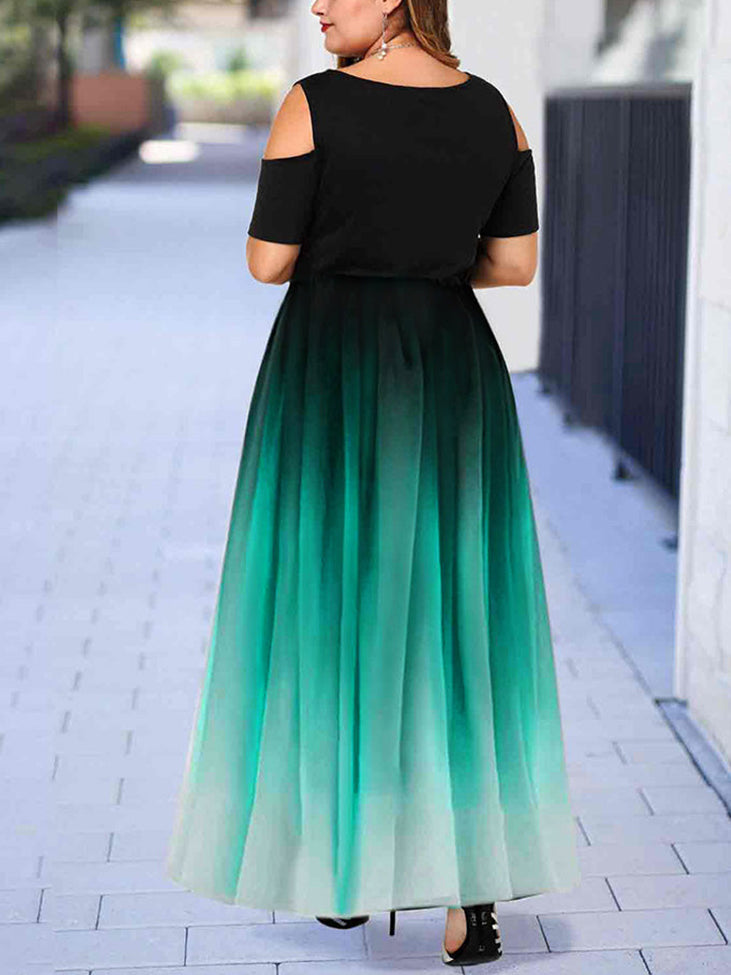 Ombre Maxi Dress - View 8 | Lwiis