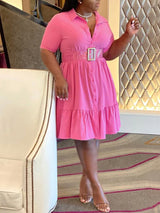 Button Down Shirt Dress - View 22 | Lwiis