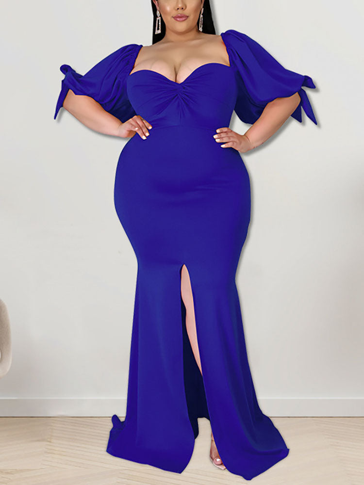 Puff sleeve party dress - View 10 | Lwiis