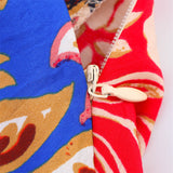 Patchwork print sleeveless midi dress - View 7 | Lwiis
