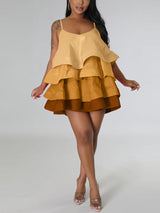Spaghetti strap ruffle dress - View 11 | Lwiis
