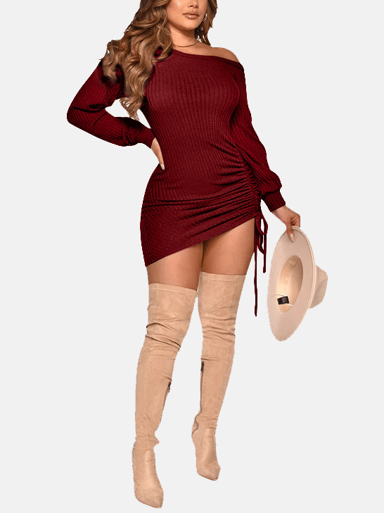 Ribbed knit mini dress - View 7 | Lwiis