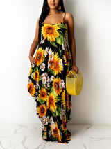 Spaghetti strap maxi dress - View 8 | Lwiis