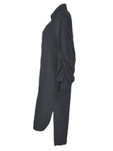Turndown collar long sleeve shirt dress - View 9 | Lwiis