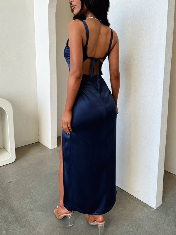 Elegant lace maxi dress - View 8 | Lwiis