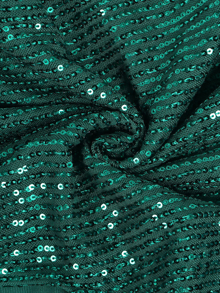Elegant sequined mermaid maxi dress - View 8 | Lwiis