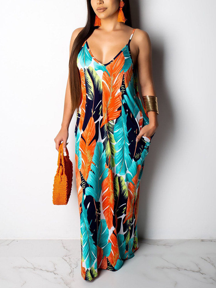 Spaghetti strap maxi dress - View 7 | Lwiis