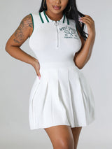 Fit and flare knit mini dress - View 7 | Lwiis