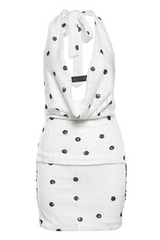 Polka dot halter mini dress - View 8 | Lwiis