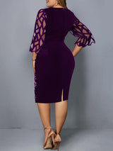 Sequin Embellished Midi Dress - View 12 | Lwiis