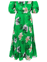 Floral Off-Shoulder Midi Dress - View 16 | Lwiis
