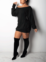 Off shoulder mini dress - View 13 | Lwiis