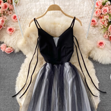 A-line maxi dress with spaghetti straps and gradient color - View 13 | Lwiis