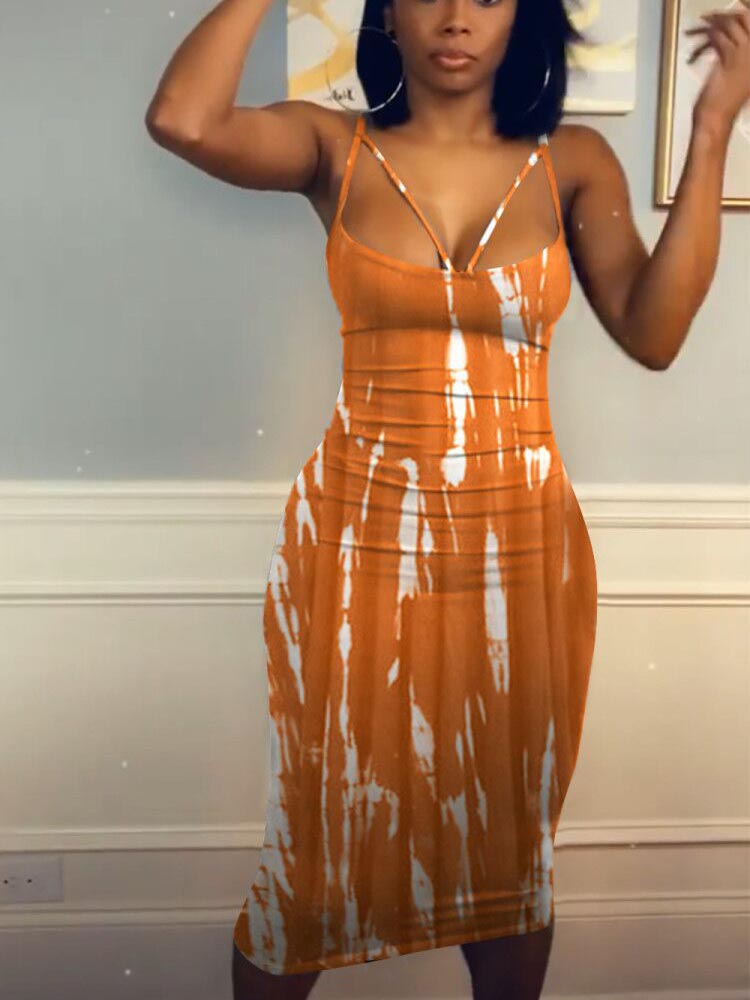 Tie Dye Midi Dress - View 10 | Lwiis
