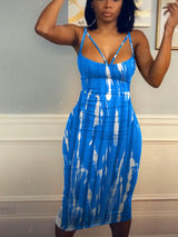 Tie Dye Midi Dress - View 13 | Lwiis
