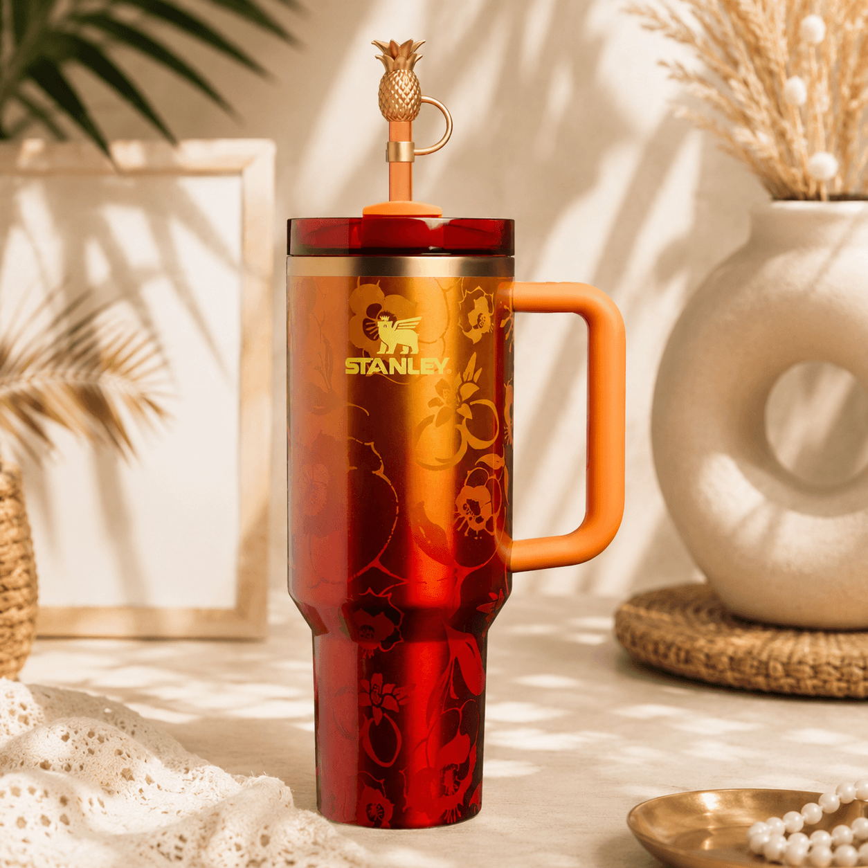 Stanley x Karol G 40 oz Quencher Tumbler with Handle and Straw