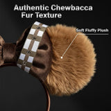 Close-up image of the Chewbacca Ear Headband highlighting the plush texture