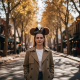 Themed park ears with velvet bow - View 7 | Lwiis