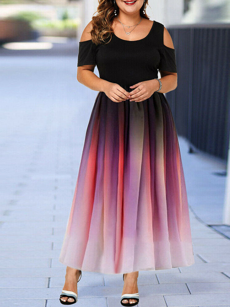 Ombre Maxi Dress - View 11 | Lwiis
