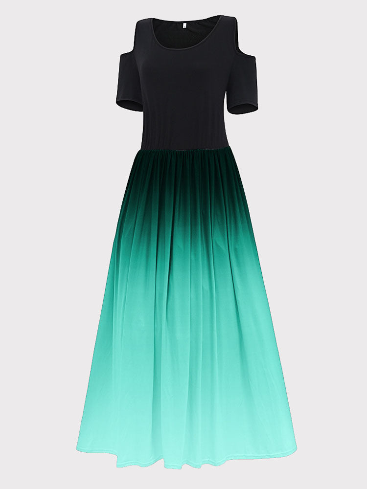 Ombre Maxi Dress - View 9 | Lwiis