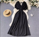 Puff Sleeve Maxi Dress - View 6 | Lwiis