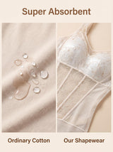 Women's seamless tummy control bodysuit with lace accents - View 12 | Lwiis