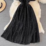 Lace flutter sleeve maxi dress - View 14 | Lwiis