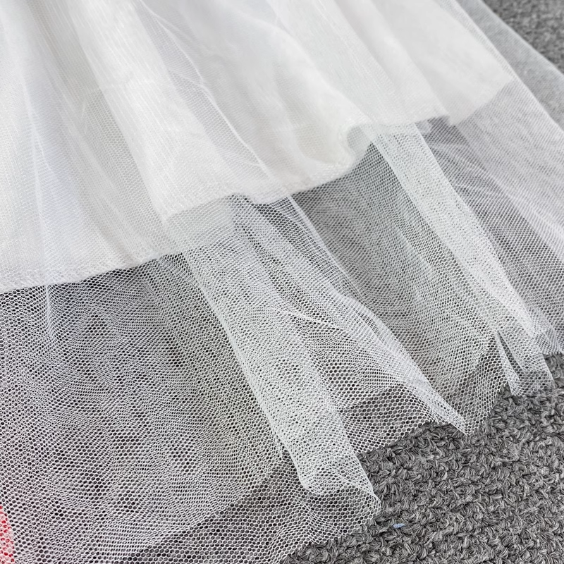 A-line maxi dress with spaghetti straps and gradient color - View 7 | Lwiis